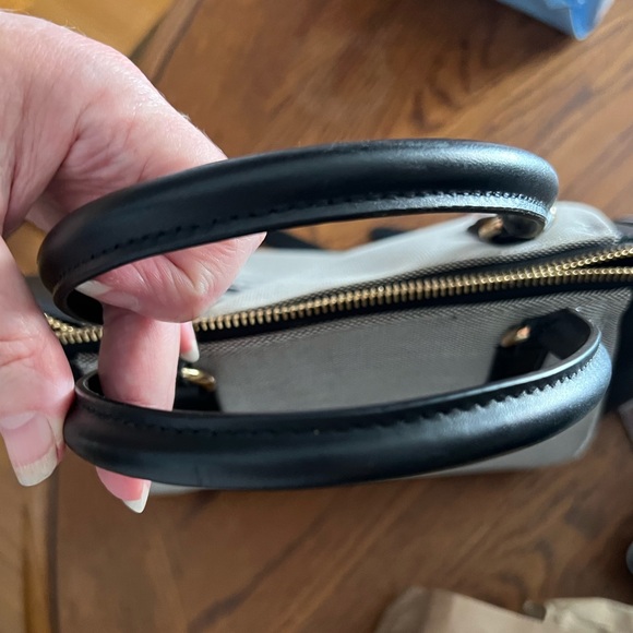 New Coach Women's Elise Horse Carriage Jacquard Satchel Black - Picture 5 of 9